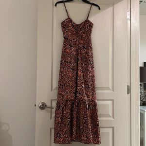 A.L.C. Pink and Black Maxi Dress
